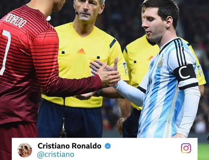 Cristiano Ronaldo touched fans’ hearts with a lovely comment on Lionel Messi’s emotional farewell post, showing a beautiful moment of respect between two football legends.