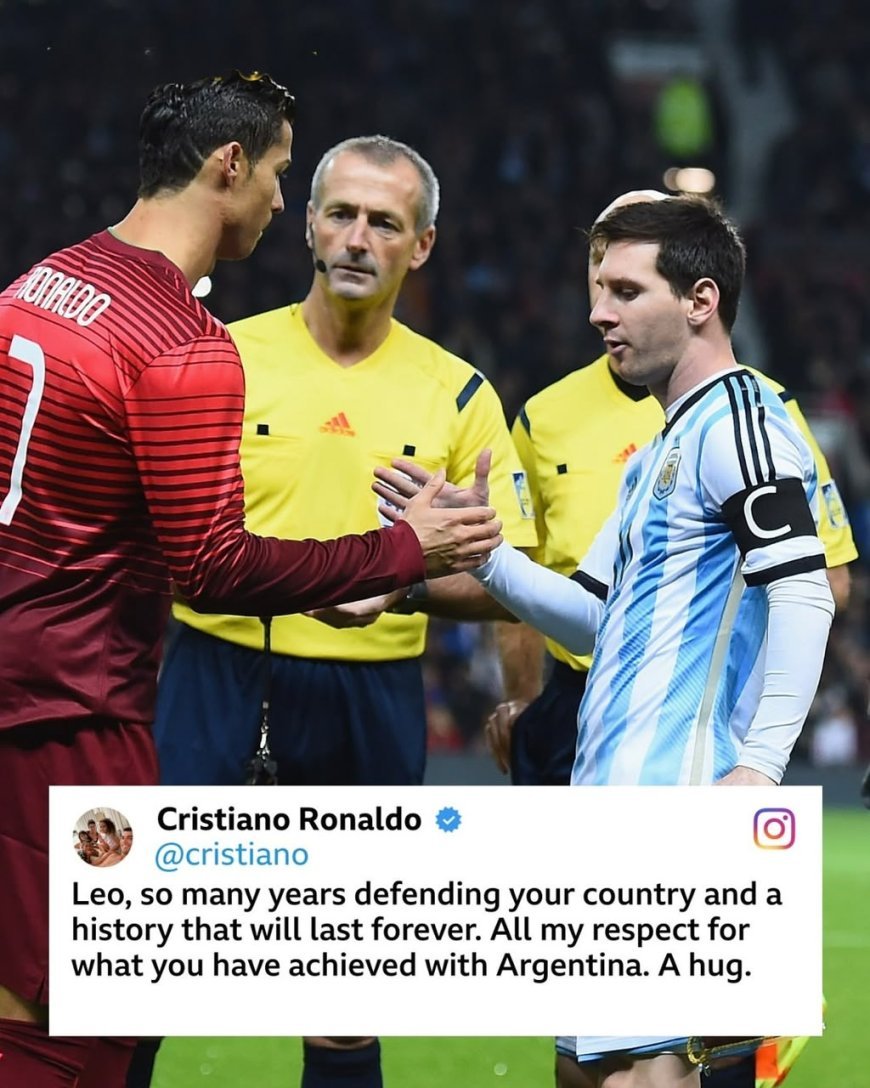Cristiano Ronaldo touched fans’ hearts with a lovely comment on Lionel Messi’s emotional farewell post, showing a beautiful moment of respect between two football legends.