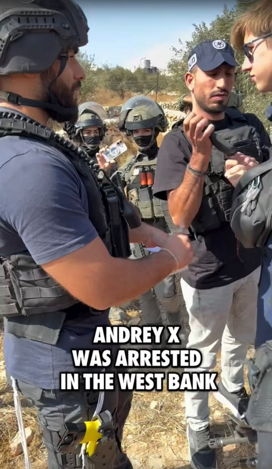 Activist Andrey X Reportedly Arrested in the West Bank During Olive Harvest
