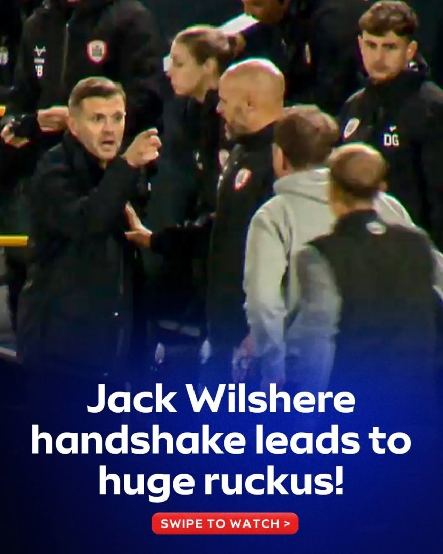 TENSIONS BOIL OVER! ???????? Jack Wilshere Clashes With Barnsley Dugout After Luton’s 2–1 Victory
