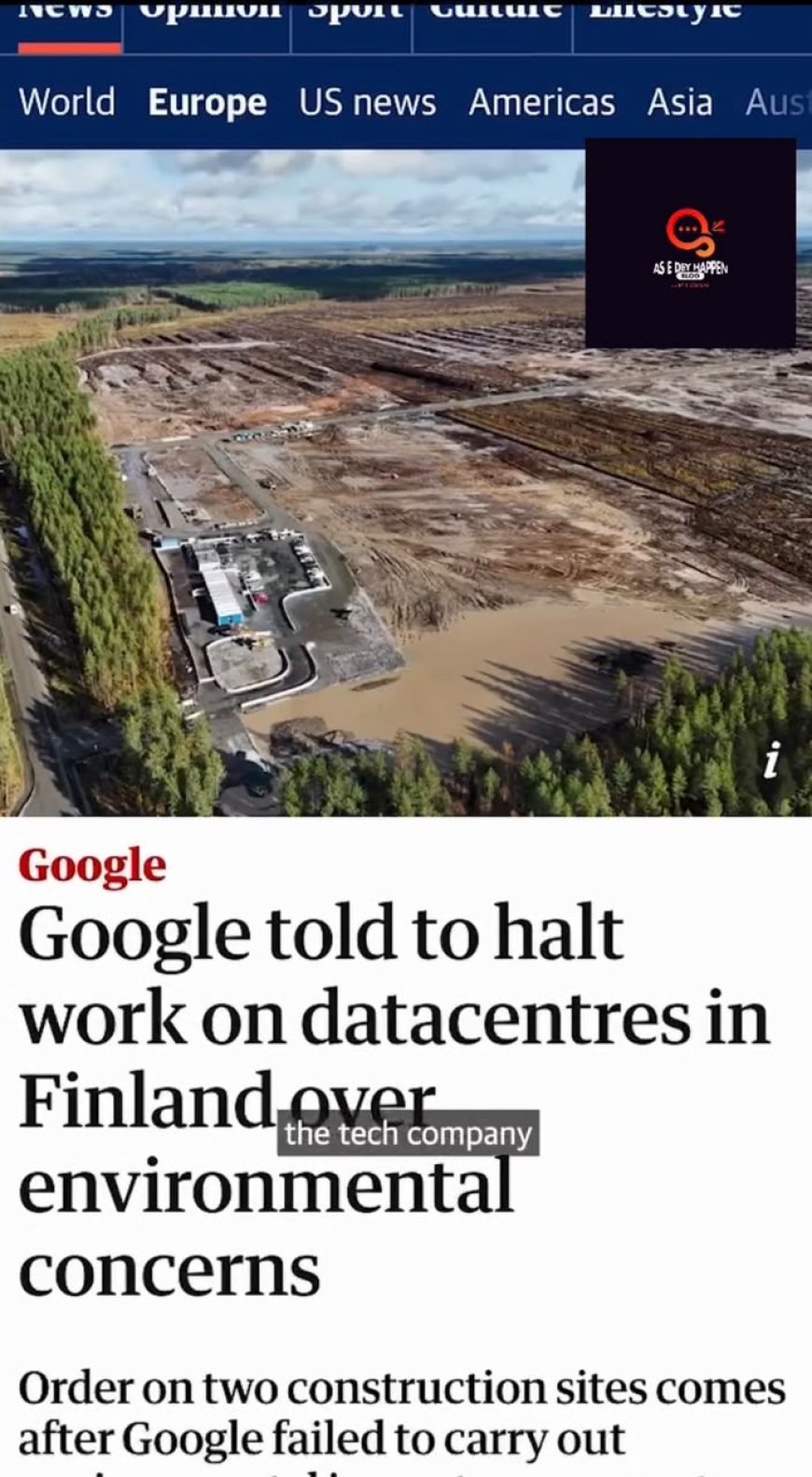 Outcry in Finland as Google Faces Backlash Over Forest Clearance for AI Data Centre