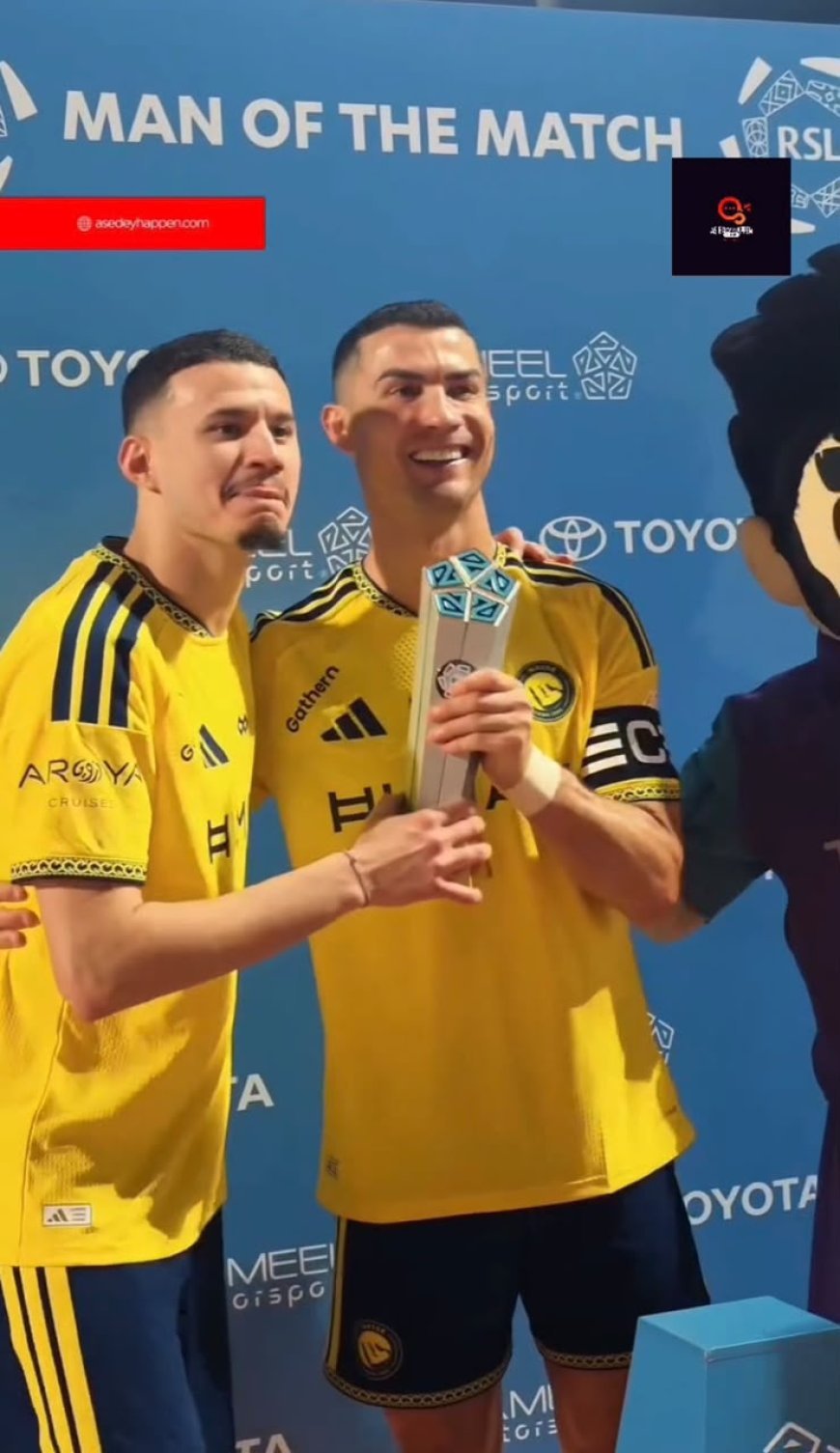 Cristiano Ronaldo Gifts Man of the Match Award to Abdullah Al Hamdan