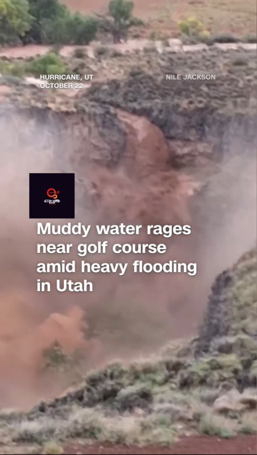 Flooding Hits Utah City as Mud and Water Surge Down Hillsid