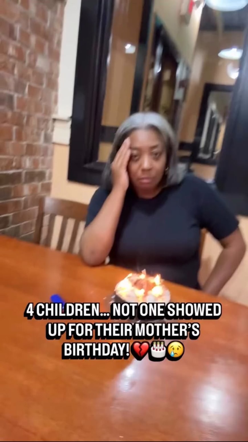 HEARTBREAKING! FOUR CHILDREN, BUT NOT ONE SHOWED UP TO CELEBRATE THEIR MOTHER’S BIRTHDAY!